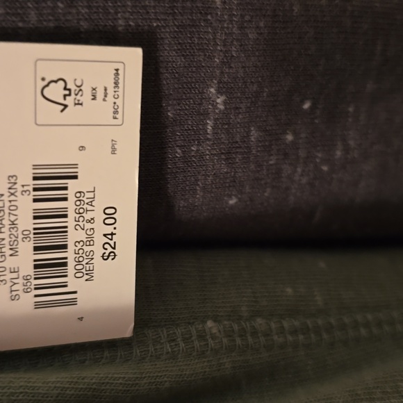 SONOMA BRAND MEN'S BIG AND TALL SOFT CREWNECK GREEN & GRAY SHIRT SIZE LARGE TALL - Picture 6 of 13